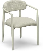 Tov Furniture Annika Cream Textured Outdoor Dining Arm Chair