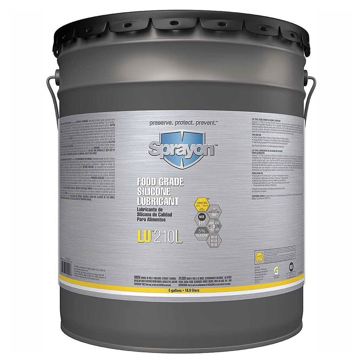 LU210 FOOD GRADE SILICONE LUBRICANT by Sprayon – One Size, Blend, Multi, Model S21005000