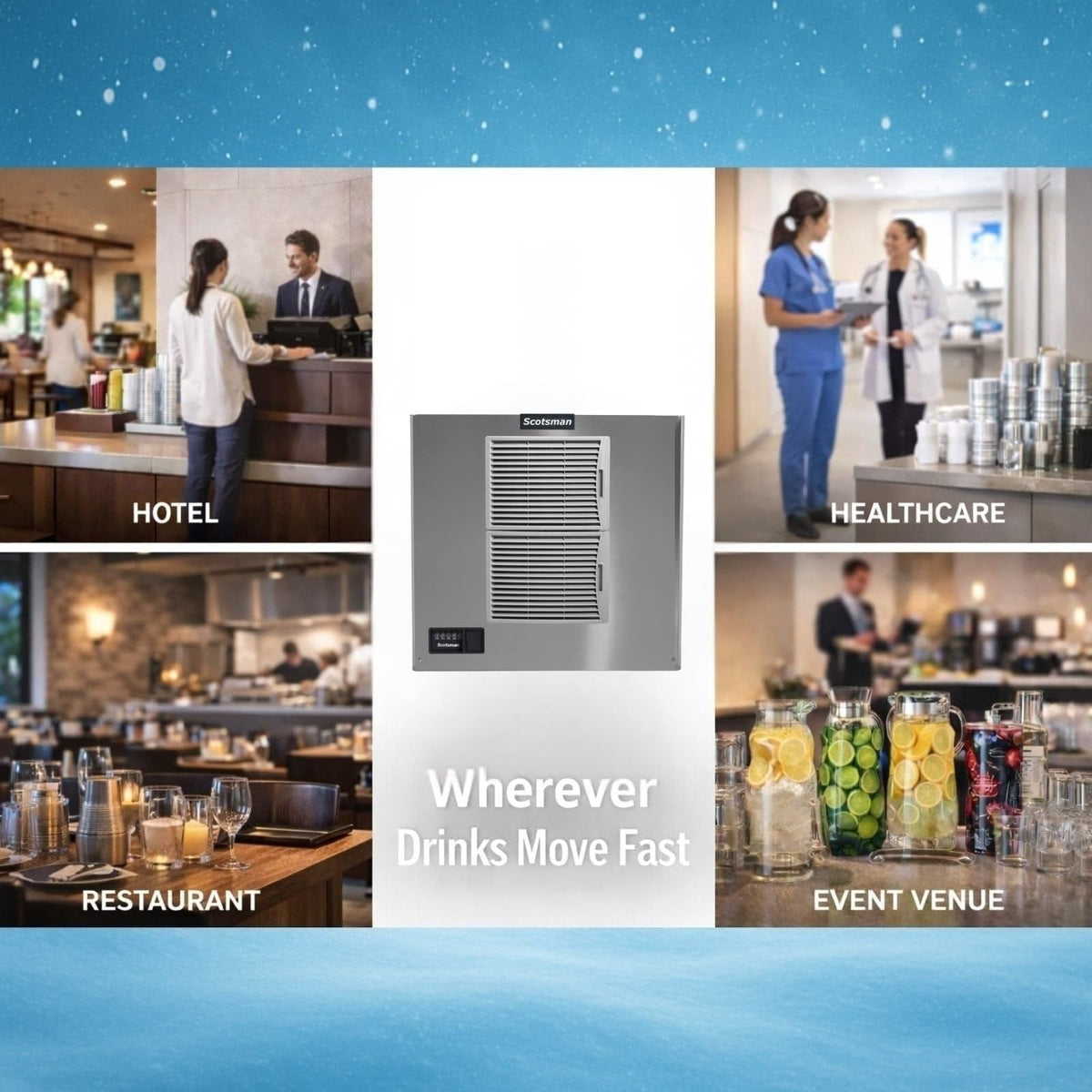 Prodigy Elite Medium Cube 30" Ice Maker - 921 lb/Day by Scotsman – 921 lb / Day - No Storage, 0.0 pounds, Model MC0830MAX-32