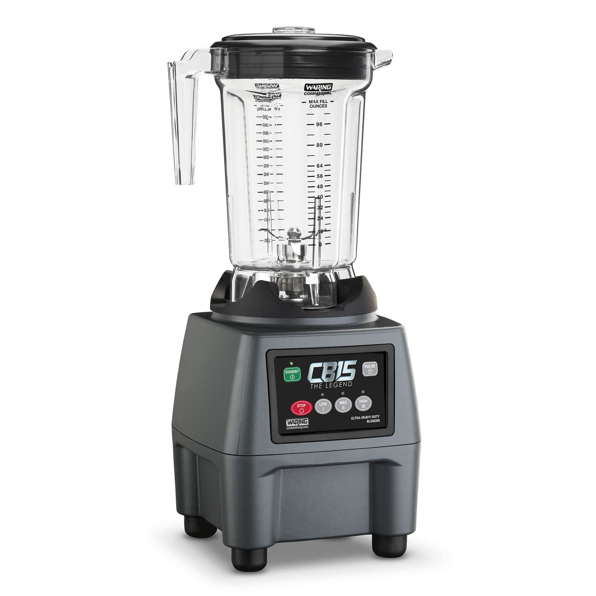 One-Gallon Food Blender with Electronic Keypad & Copolyester Jar by Waring – One Gallon, 1.0 gallons, Copolyester Jar, Black, Model CB15P