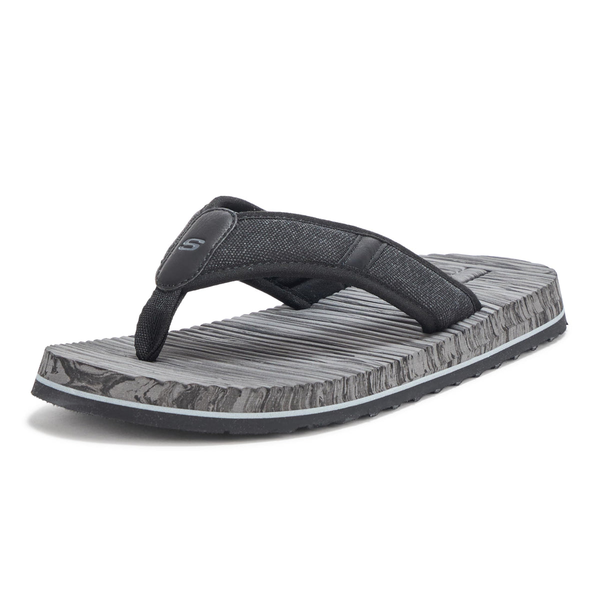 Men's Tantric-Rafe Thong Sandal by Skechers – Black, Pack of 2, Model 205433
