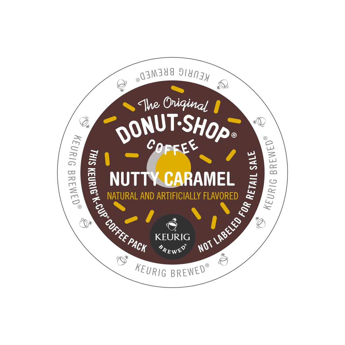 Coffee Nutty Caramel K-Cups by The Original Donut Shop – 12 Count (Pack of 1), Model COMINHKPR146547