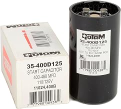 Motor Start Capacitor, 110-125 Volt, 400-480 Mfd