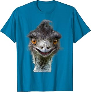 Giant Emu Face Emu Lover T-Shirt