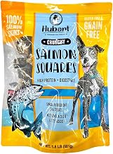 Hubert Salmon Skins for Dogs, Single Ingredient Crunchy Squares, 1.5 lb