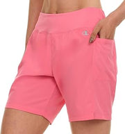 Champion Women's 5"/7" Soft Waist Board Shorts, Beach Shorts with Pockets
