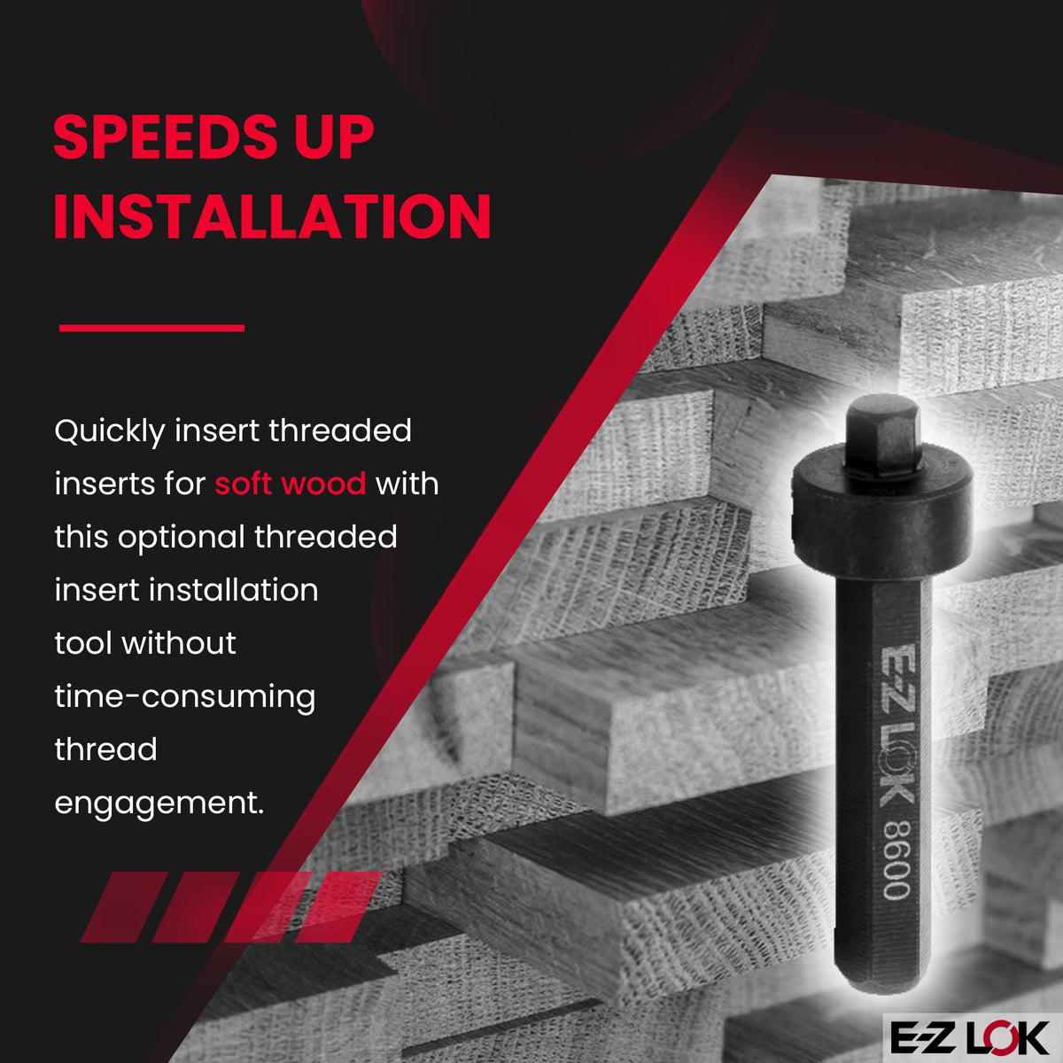 E-Z LOK 10-24/32 / Black / 10-24 and 10-32 Internal Threads Inch Inserts & Kits
