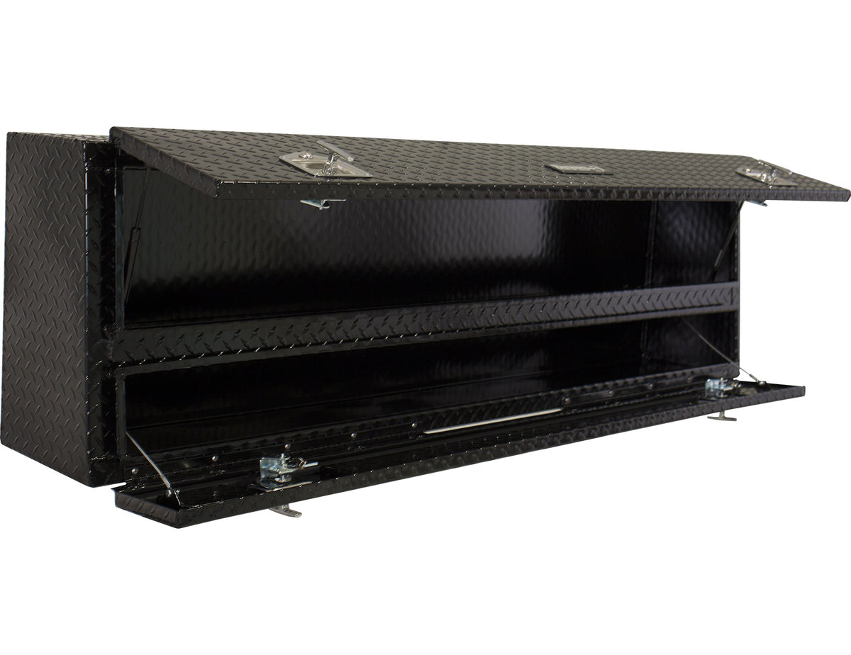 Buyers Products Company Black Diamond Tread / 88 x 21 x 13.5 / One Compartment Truck Bed Toolboxes