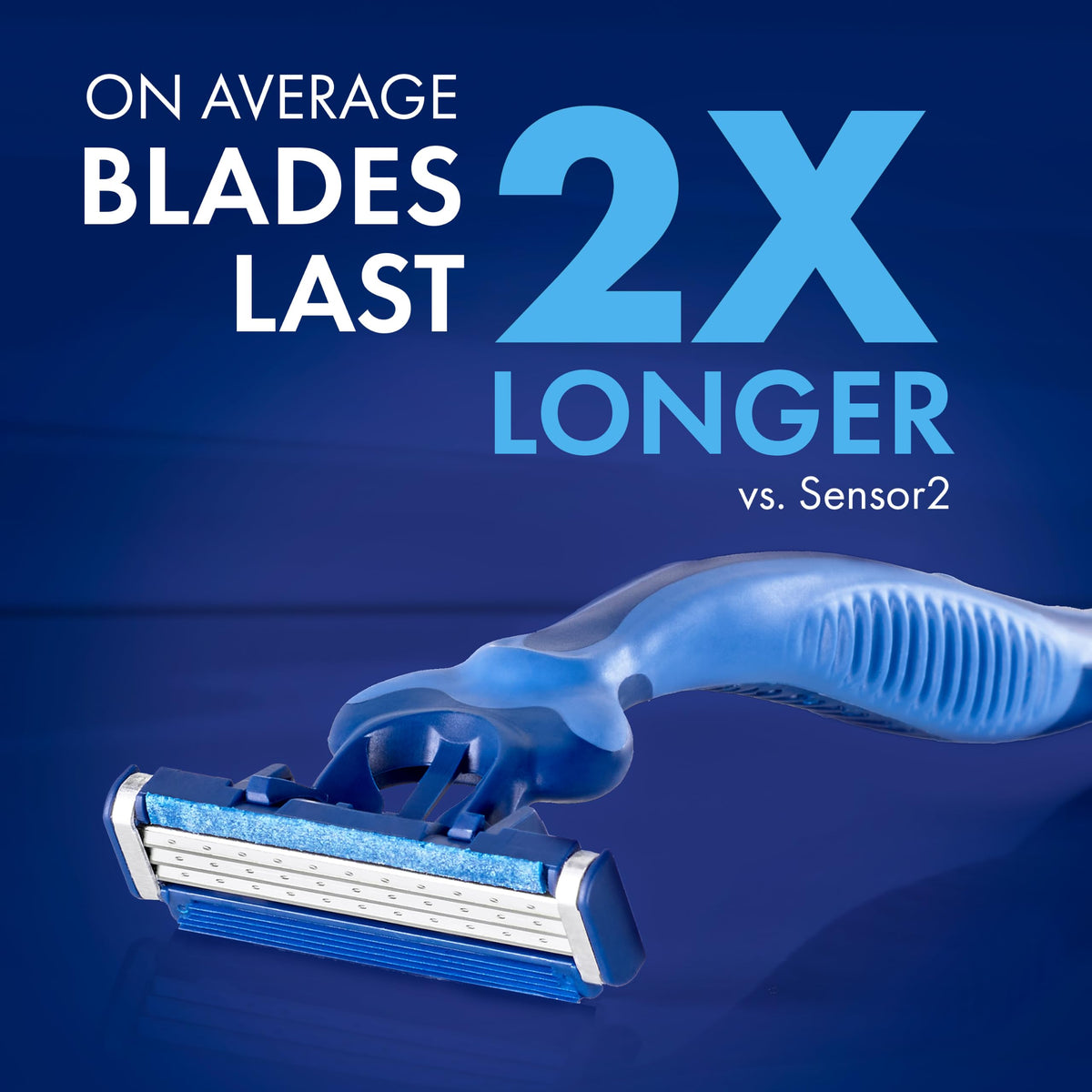 Gillette 12 Count (Pack of 1) / Modern / Blue Disposable Razors