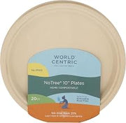 World Centric Plate Fiber 10 Inch, 20 Count