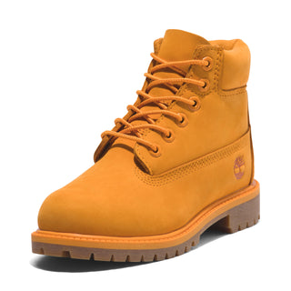 Junior 50th Edition Premium 6-Inch Waterproof Boot by Timberland – 4 Little Kid, Leather, Medium Orange Nubuck, Model TB0A64KD