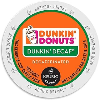 Dunkin' Donuts Decaf Coffee K-Cups, 24 count/box - Pack 0f 4(total 96 count)