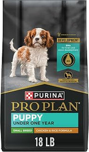 Purina Pro Plan Small Breed Puppy Food, Chicken & Rice, 18 lb Bag