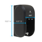Compact 2-Roll Vertical Coreless High-Capacity Toilet Paper Dispenser by GP PRO () by Georgia-Pacific – 1 Count (Pack of 2), Plastic, עשן, Pack of 2, Model 56790A