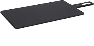 Cuisipro Fiber Wood Cutting Board with Handle, 18x7.5in, slate