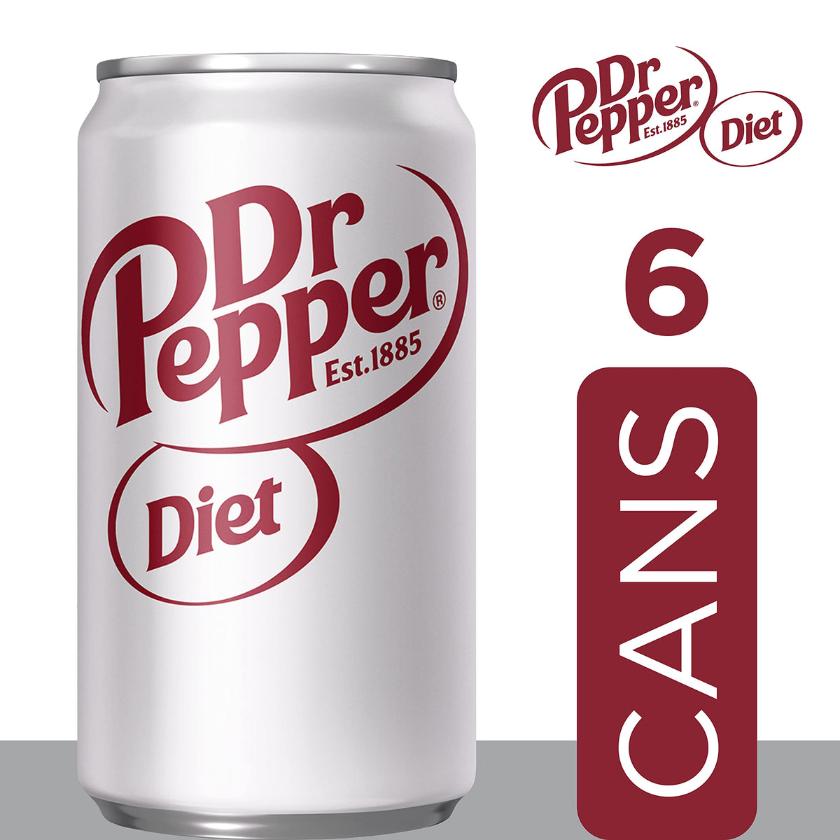 Dr Pepper Diet / 7.5 Fl Oz (Pack of 6) / 0 Soft Drinks