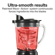 Hamilton Beach Black / 40 Oz. Glass Jar (Pack of 1) / Blender with 40 Oz Glass Jar Countertop Blenders