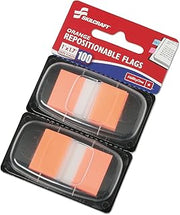 AbilityOne NSN3152023 - Self-Stick Repositionable Flags - Orange