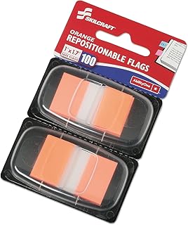AbilityOne NSN3152023 - Self-Stick Repositionable Flags - Orange