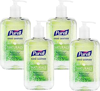 Purell Naturals Hand Sanitizer Gel Pump Bottle, 4ct x 24fl oz - 3282-04-CMR