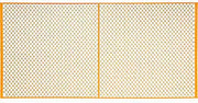 Global Industrial Machinery Wire Fence Partition Panel, 10'W, Yellow