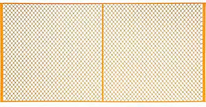 Global Industrial Machinery Wire Fence Partition Panel, 10'W, Yellow