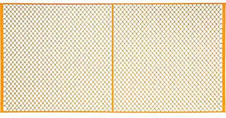 Global Industrial Machinery Wire Fence Partition Panel, 10'W, Yellow