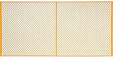 Global Industrial Machinery Wire Fence Partition Panel, 10'W, Yellow