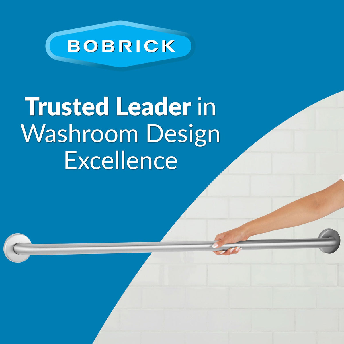 Bobrick Satin Finish / 42 in / Satin Bath & Shower Grab Bars