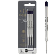 QUINKflow Ballpoint Pen Ink Refills by Parker – 3 Count, Black, Pack of 3, Model 2119151
