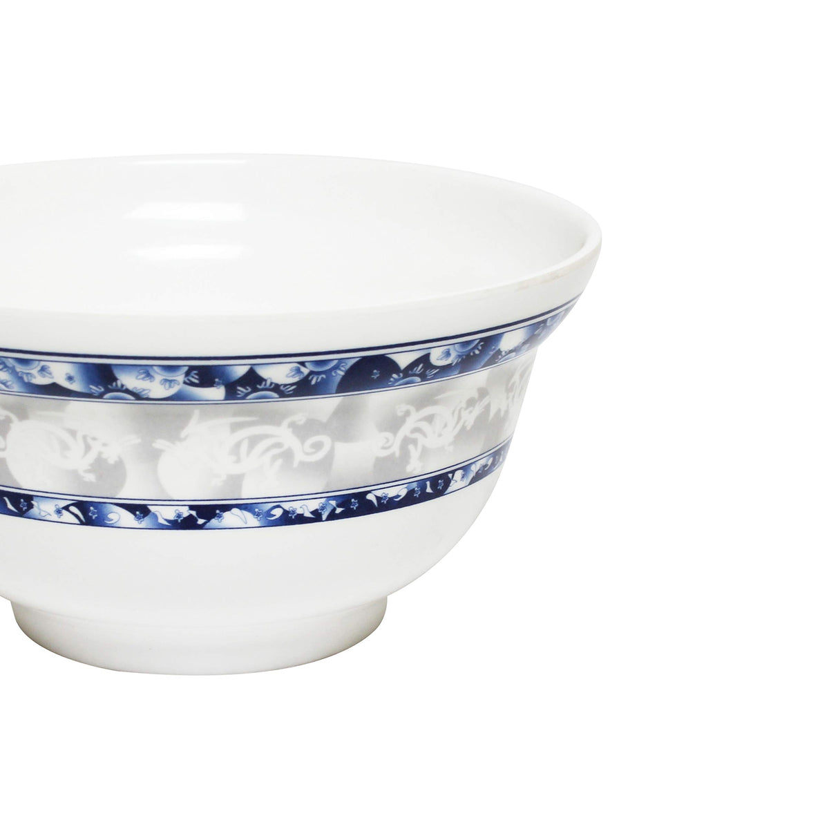 Blue dragon melamine dinnerware collection 20 oz by Thunder Group – Melamine, White Blue, Model 3201DL