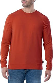 Men's French Terry Long Sleeve Raglan Tee Shirt