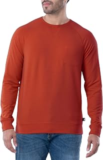 Men's French Terry Long Sleeve Raglan Tee Shirt