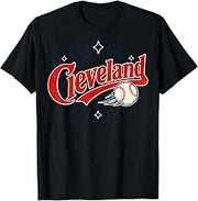 Cleveland Baseball Retro Design T-Shirt