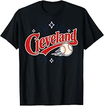 Cleveland Baseball Retro Design T-Shirt
