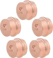 SharkBite 1-1/4 Inch End Cap, Copper Press Plumbing Fitting, Pack of 5, UPR0435X5