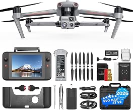 Robotics EVO MAX 4T V2 With Four-in-One Camera System | 48MP Wide, 160X Hybrid Zoom, 640×512 T~hermal Camera & L~aser Rangefinder, 720° Obstacle Avoidance, A-Mesh, Anti-Interference