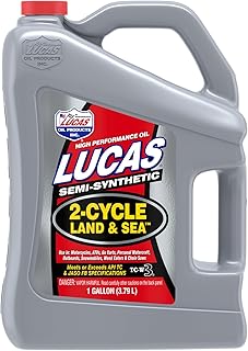 Lucas Oil semi-synthetic 10557, 2 cycled Land and Sea - 1 Gallon