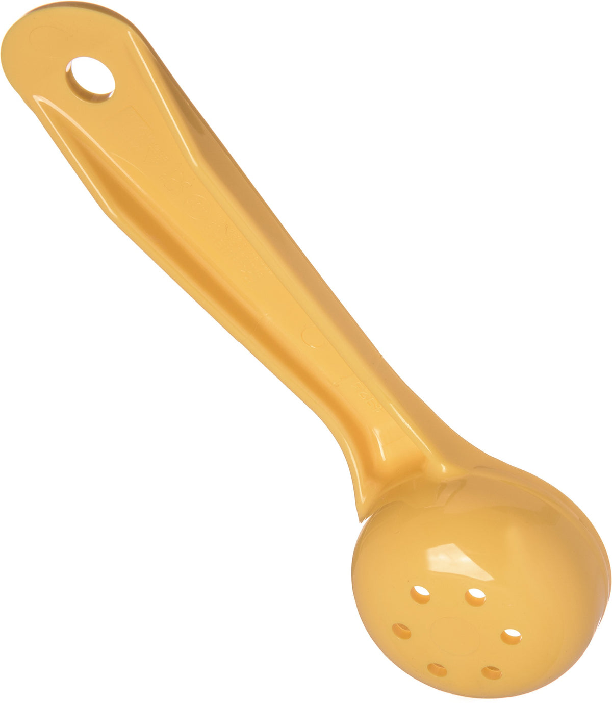 Perforated Short Handle Portion Control Spoon by Carlisle FoodService Products – 1 oz (Pack of 1), 29.57 milliliters, Acetal, Yellow, Model 492304