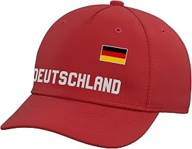 Federal Republic of Germany - Deutschland Flag on Chest Adjustable Baseball Hat