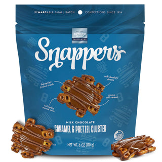 Pretzel Milk Chocolate by Snappers – 6 Ounce (Pack of 6), Pack of 6
