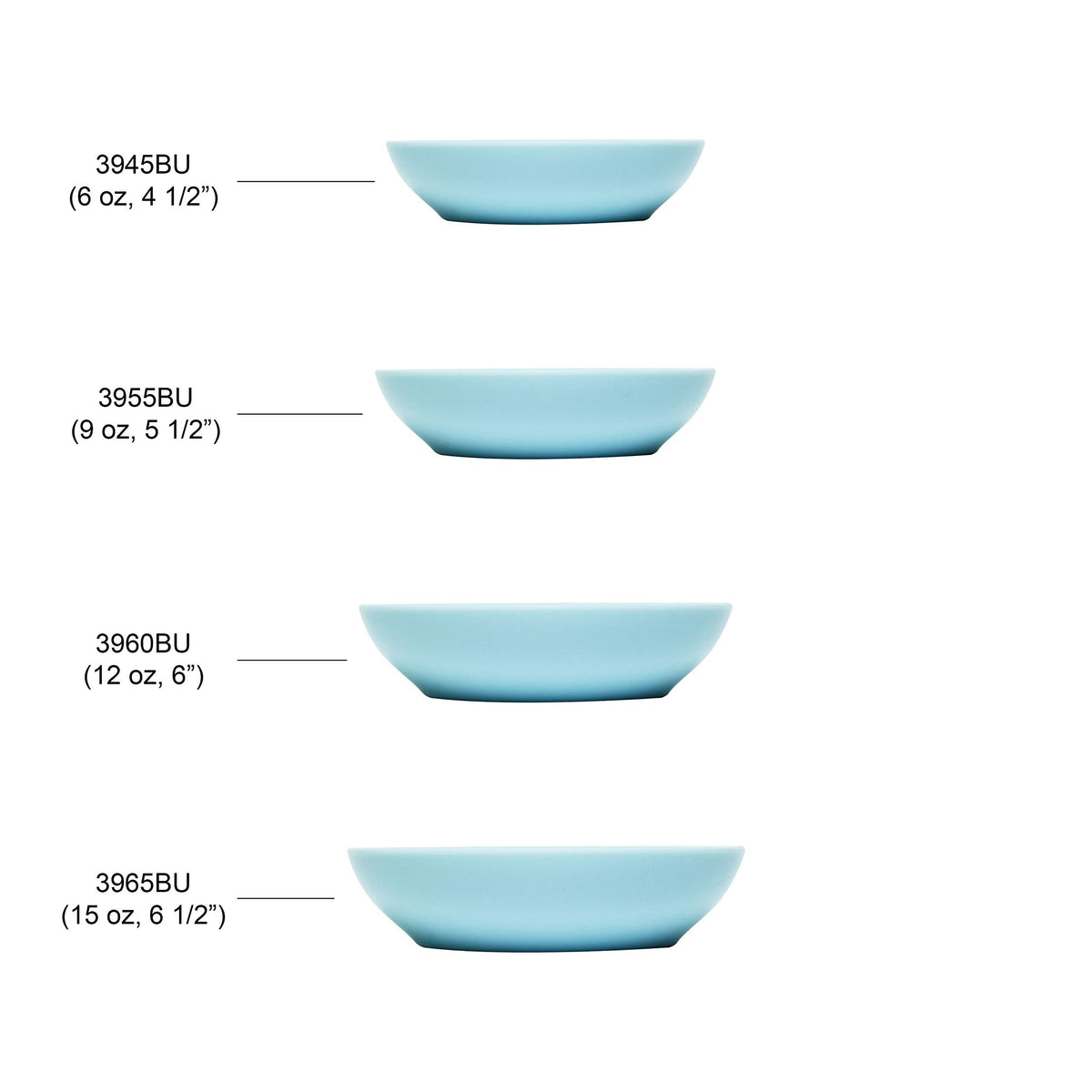 Blue Jade melamine dinnerware collection 15 oz by Thunder Group – 15.0 ounces, Melamine, Light Blue, Model 3965