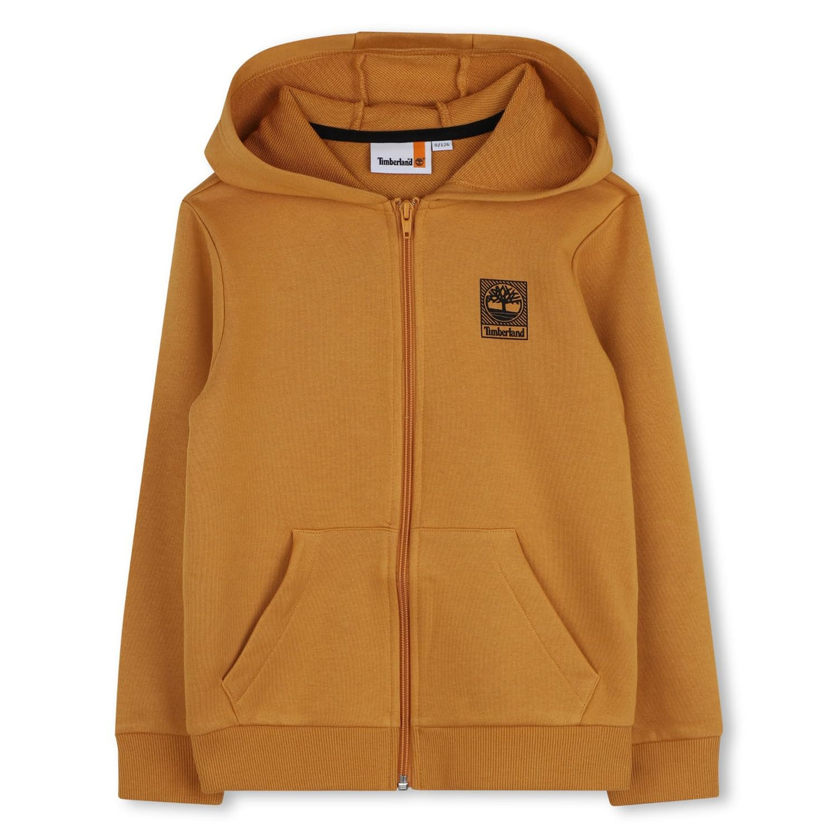 Boys Hooded Cardigan by Timberland – Beige/Black, Model T60382