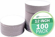 SCT Bright White Cake Circles by SOUTHERN CHAMPION TRAY – 12" single wall, 1.0 pounds, Paperboard, Bright White, Pack of 100
