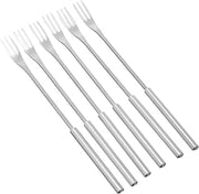 Kuhn Rikon 6 Piece Cheese Fondue Forks of Stainless Steel, Small, Silver