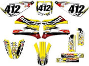 10-20 SR/FWE CX 50 MAYHEM Yellow Complete Kit With Rider I.D. Compatible with Cobra | Senge Graphics Inc