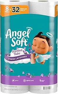 Angel Soft, Lavender Scented 8 Mega Rolls Bath Tissue
