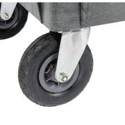 Replacement 8" Caster Kit for Plastic Service Carts - Pneumatic by Global Industrial – 12-gauge Steel, Model 498527