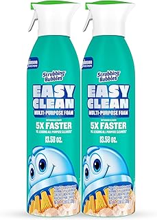 Scrubbing Bubbles Easy Clean Foaming Multipurpose Bathroom Cleaner, Continuous Spray Bottle, Fast Acting Foam, 13.58 Ounce (Pack of 2)
