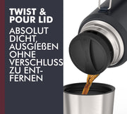 THERMOS 40.6 Ounces / Dark Grey / Graphite Mat / 1200.0 milliliters Thermoses